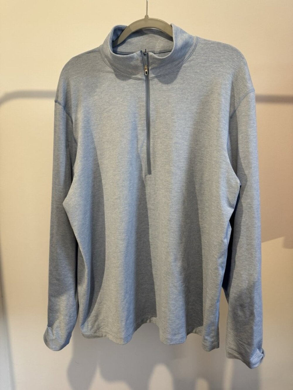Lululemon Quarter-Zip Pullover Men's XL Blue Stretch Performance